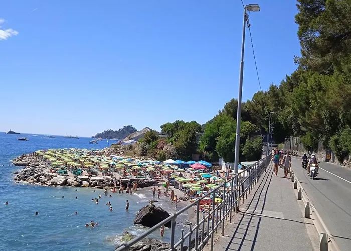 Azzurra - 850 M Al Mare - 75 Mq - Balconata Vivibile - Wi-fi - Pay Tv Gratis - Posteggio Auto Condominiale Non Assegnato Lägenhet Rapallo